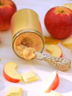 Nutella jabłkowa dżem jabłkowy z białą czekoladą