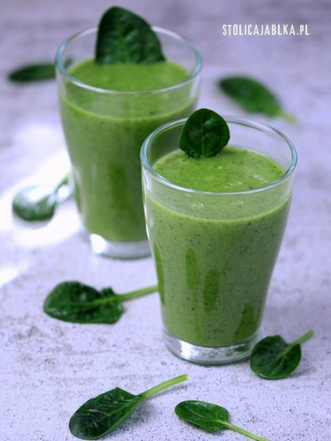 Smoothie jabłkowo-szpinakowe
